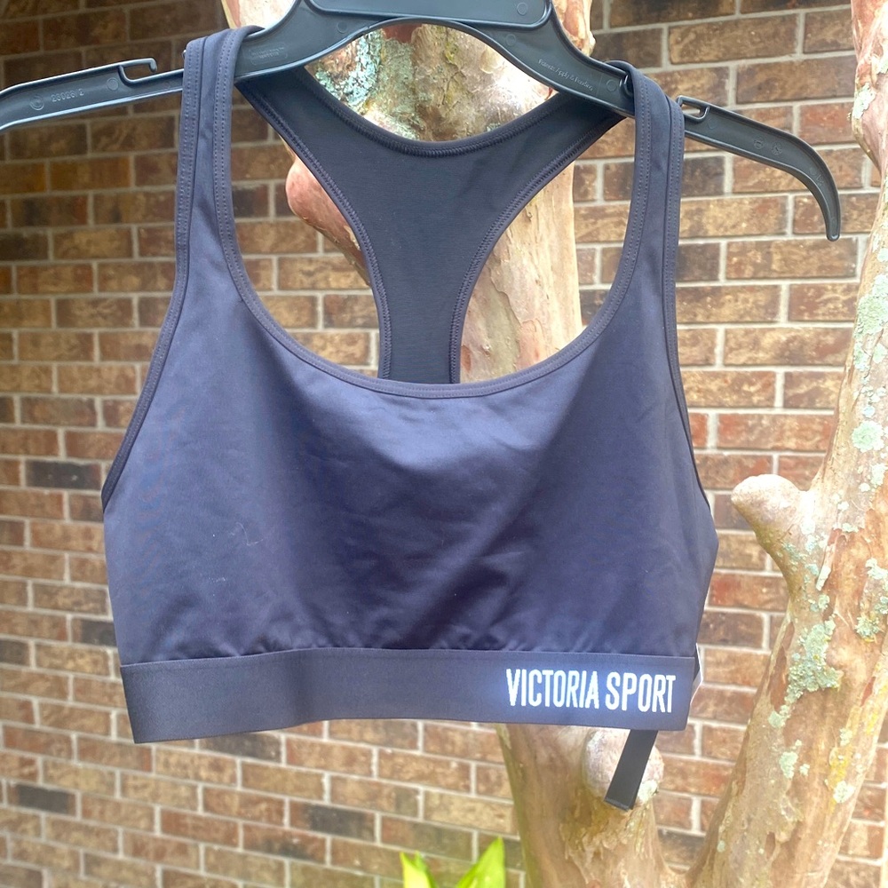 Victoria's Secret Victoria Sport Black Racerback Support Bra